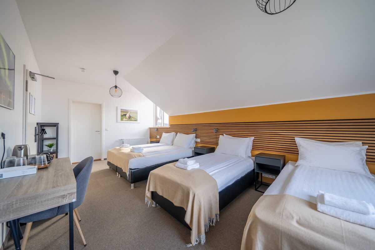 Double Bed Plus Two Single Beds Room At Hotel Hof in iceland