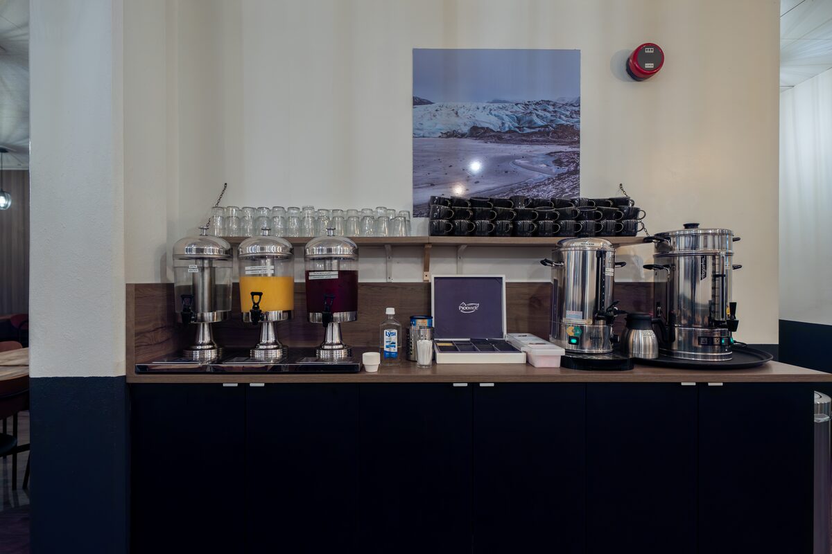 Drink Area At Restaurant Of Hotel Hof in iceland