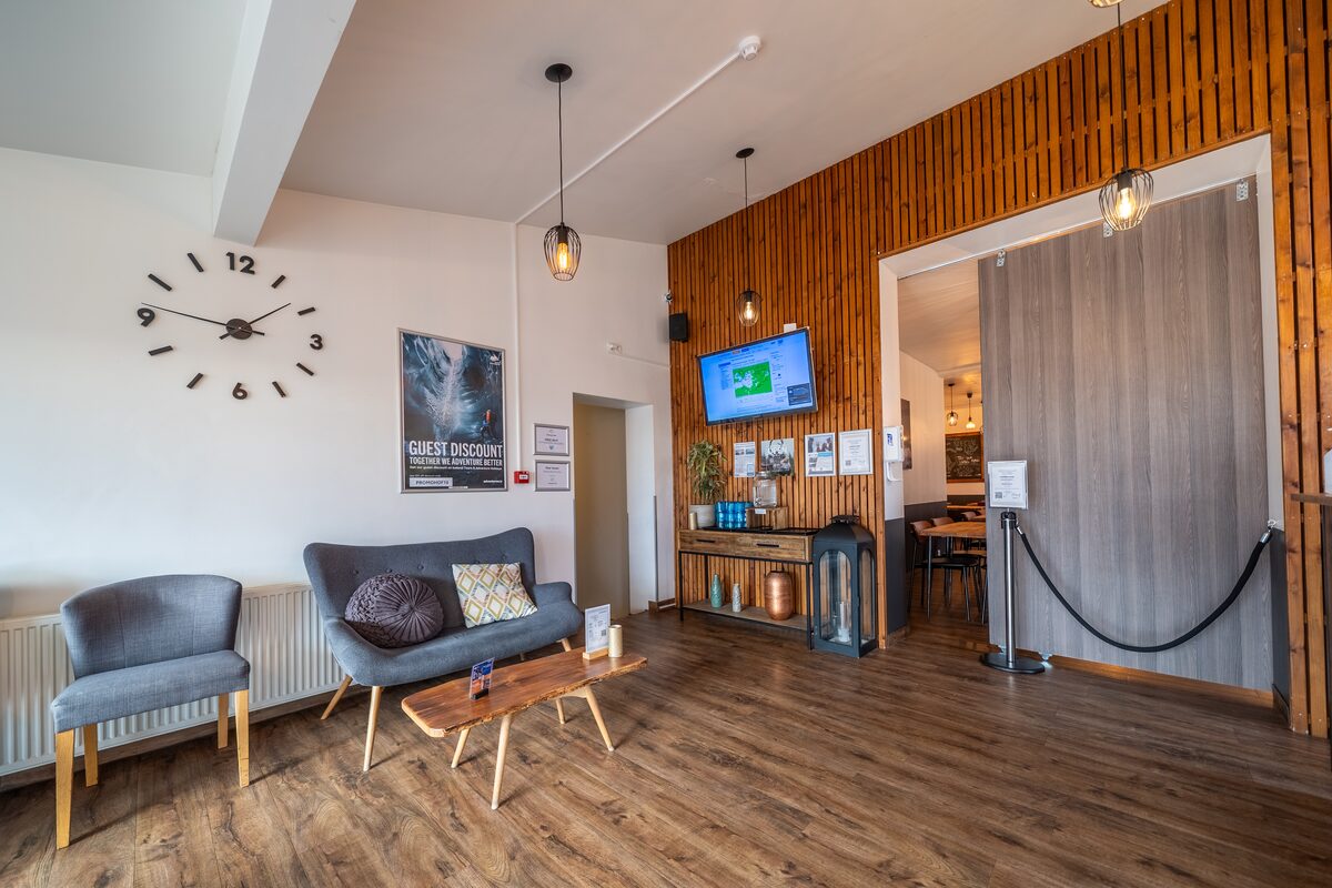Reception Area Of Hotel Hof in iceland