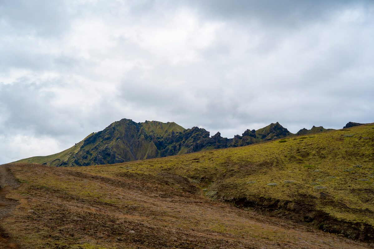 Hills And Mountains On Laugavegur in iceland