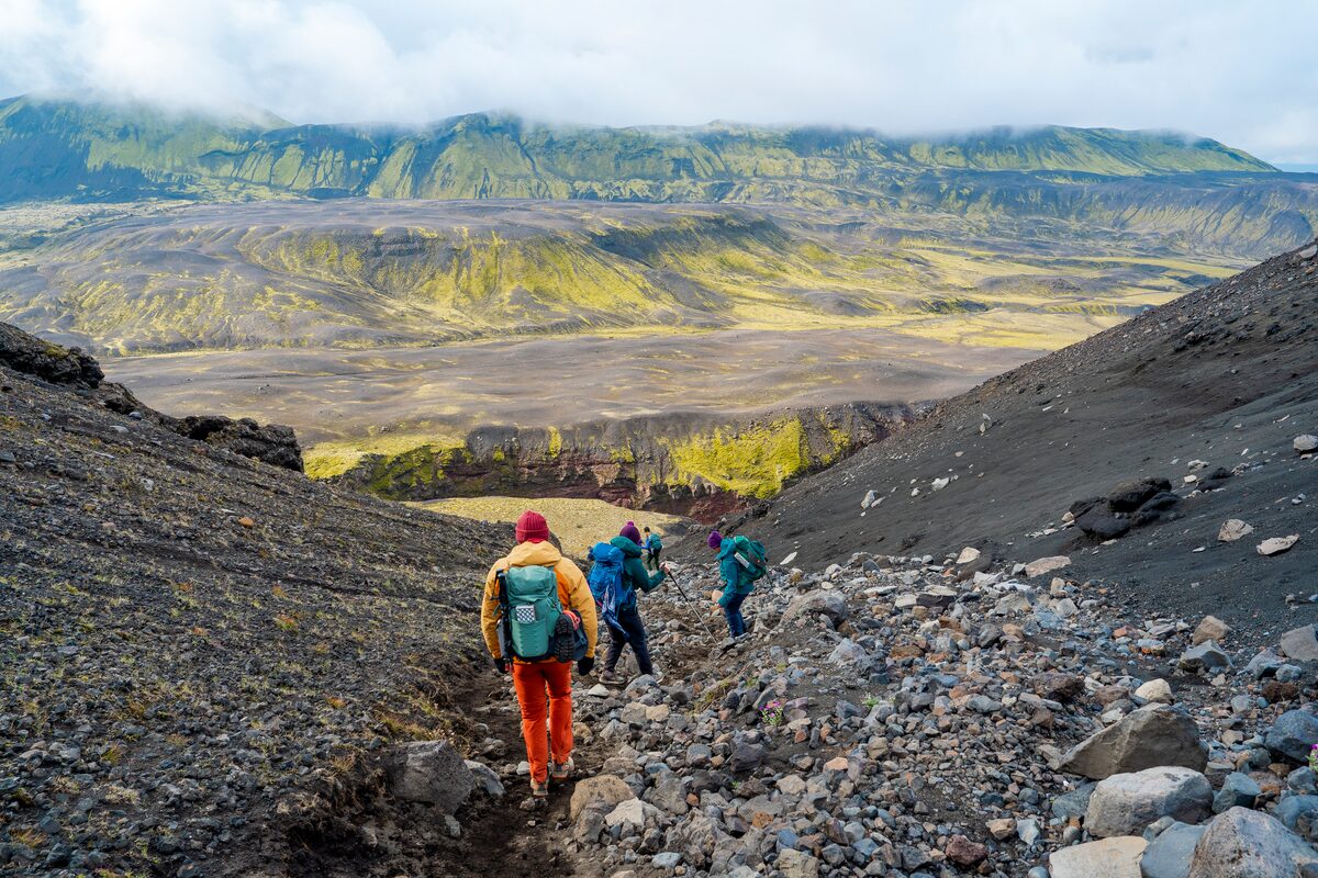Rocky Trail On Laugavegur in iceland
