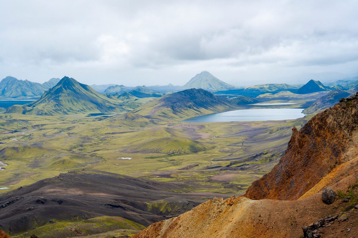 View From Laugavegur Trail in iceland