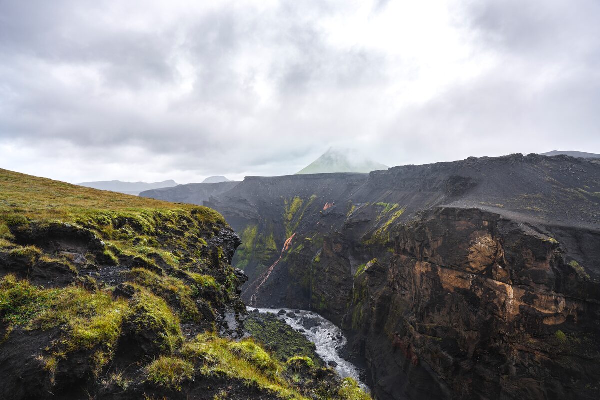 Markarfljotsgljufur Canyon On Laugavegur in iceland