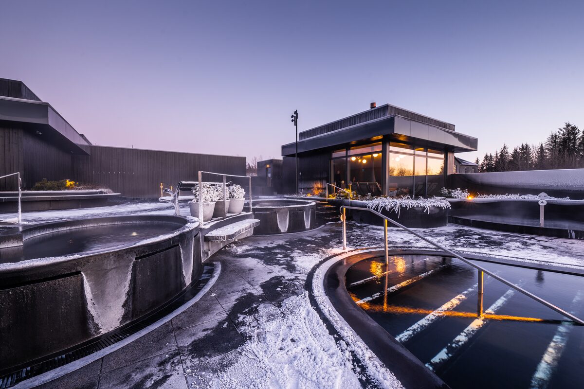 Outside Of A Krauma Spa Building in iceland