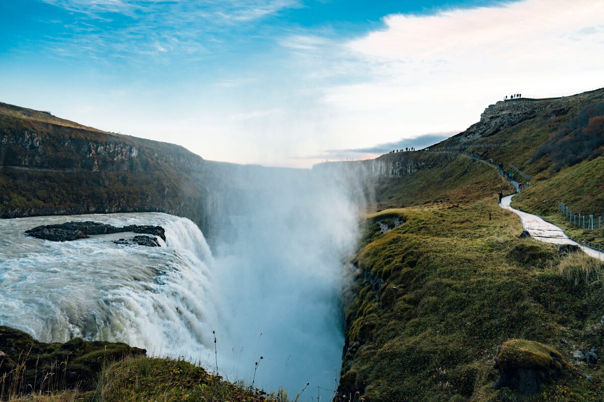 Gullfoss Waterfall in iceland