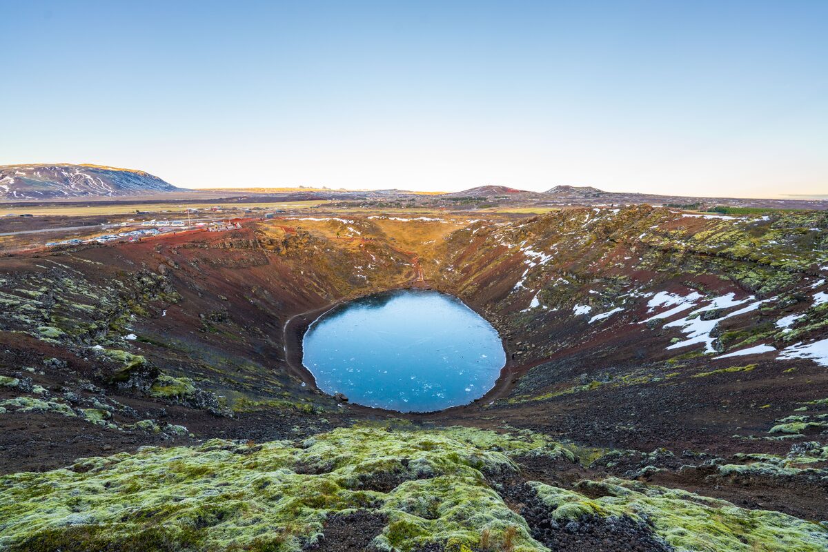 Kerid Crater In Late Autumn in iceland