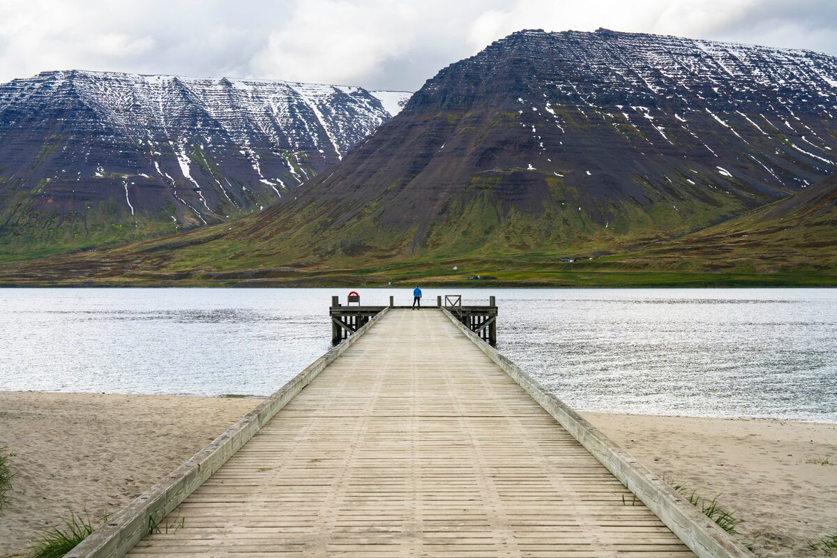 Bridge At Onundarfjordur Pier in iceland