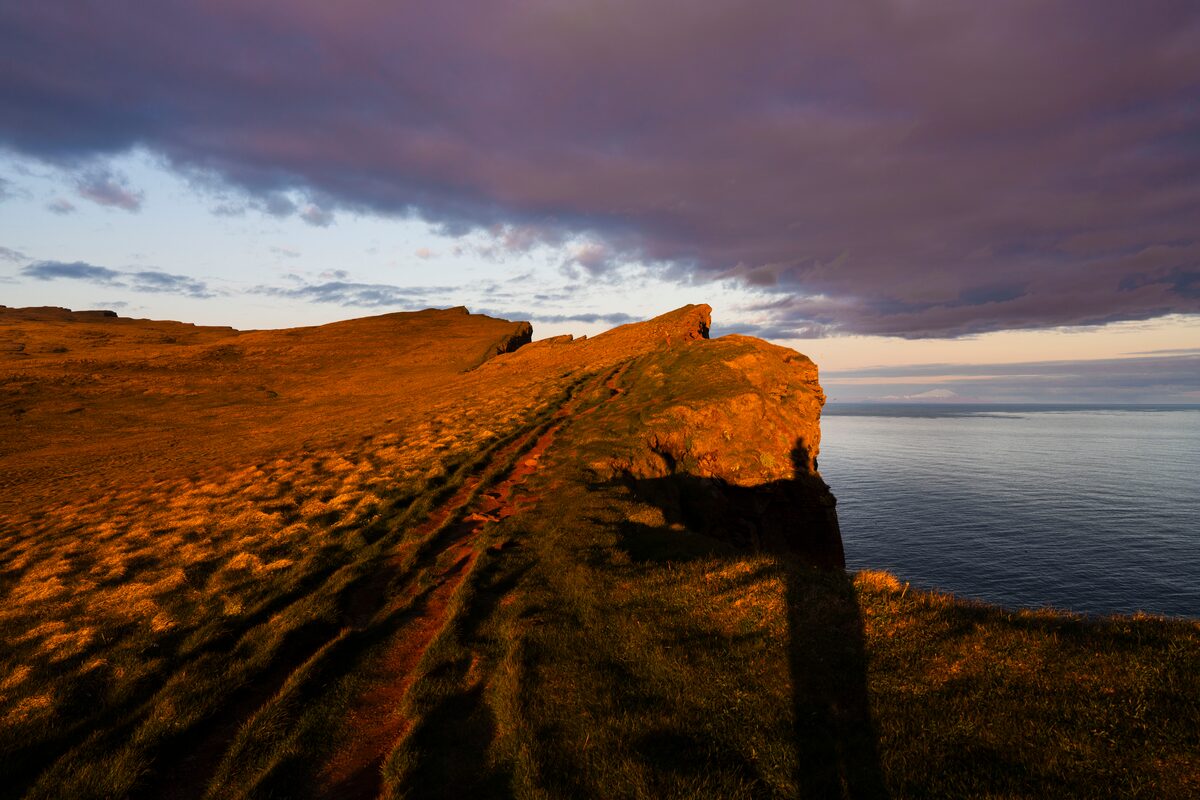 Látrabjarg In Westfjords in iceland