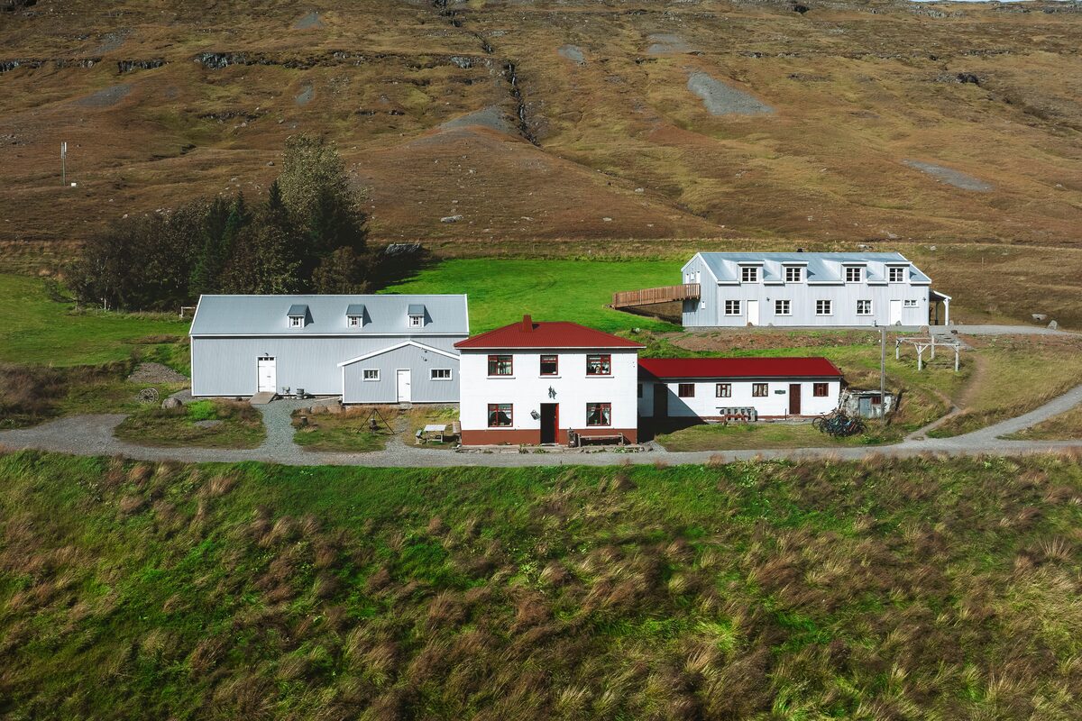 Arial View Of Wilderness Center in iceland