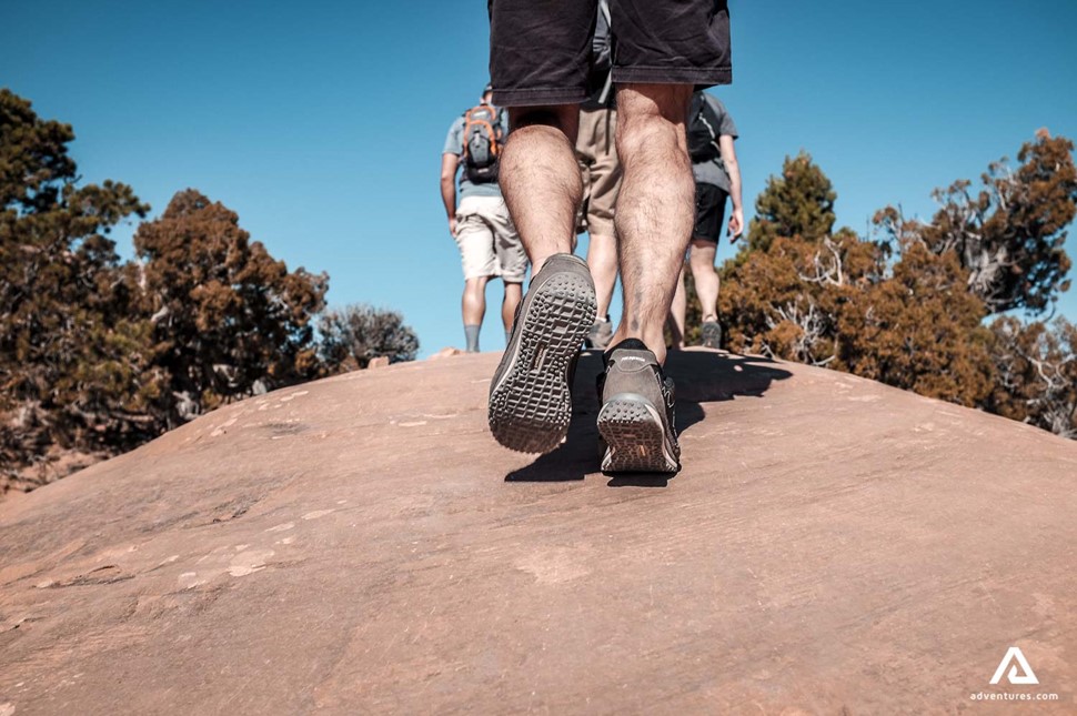 Man hiker legs