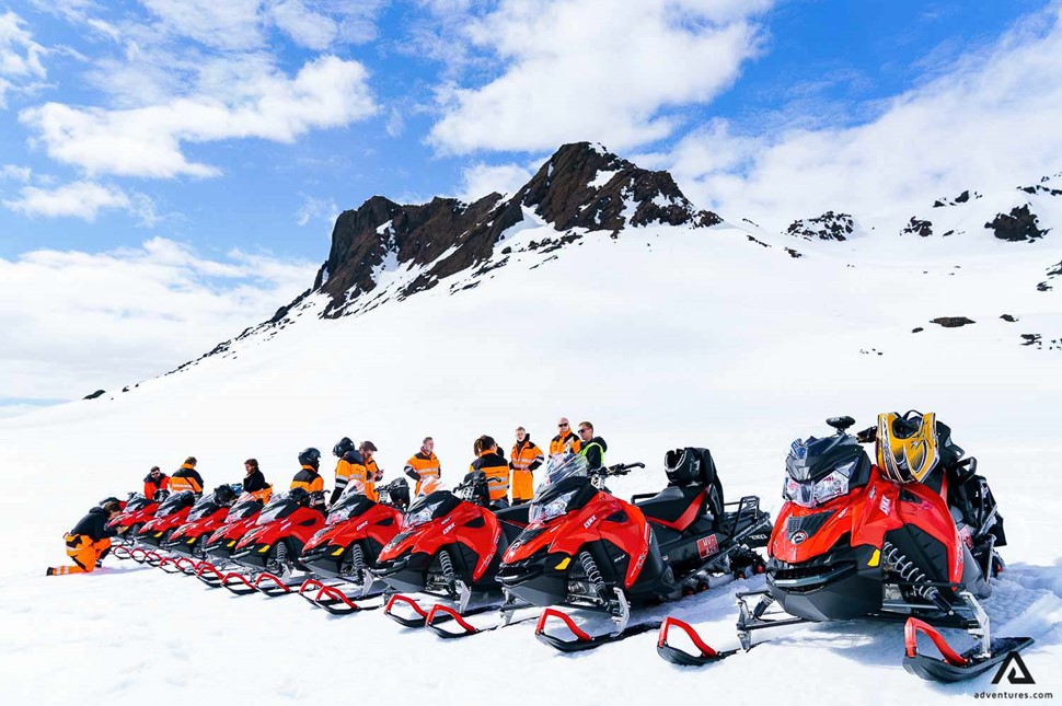 snowmobile glacier tour iceland