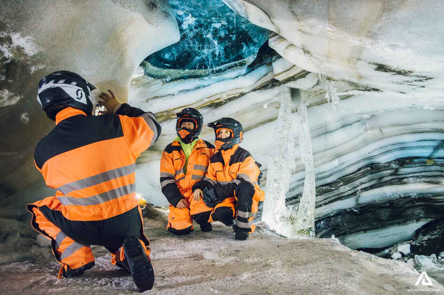 Ice cave exploring