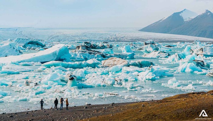 Icebergs In Jokulsarlon Glacier Lagoon 