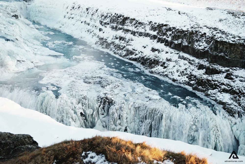 Beautiful Gullfoss Waterfall