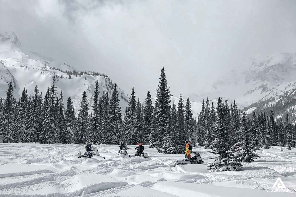 Snowmobiling Adventure in Canada