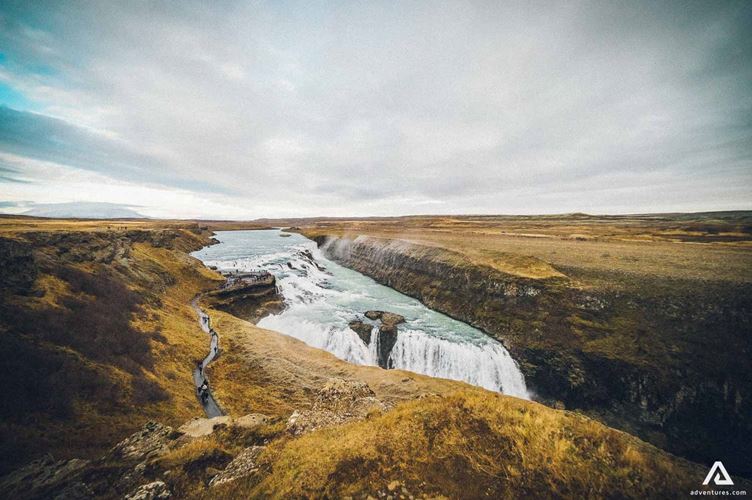 Gullfoss Waterfall landscape Gullfoss Waterfall scenery