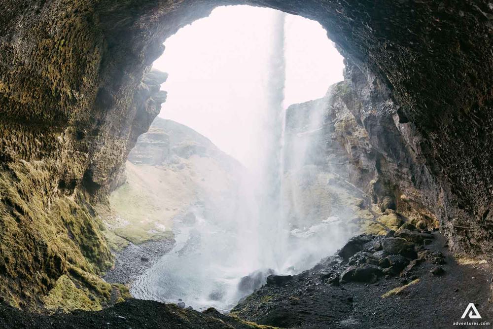 Majestic Kvernufoss Waterfall