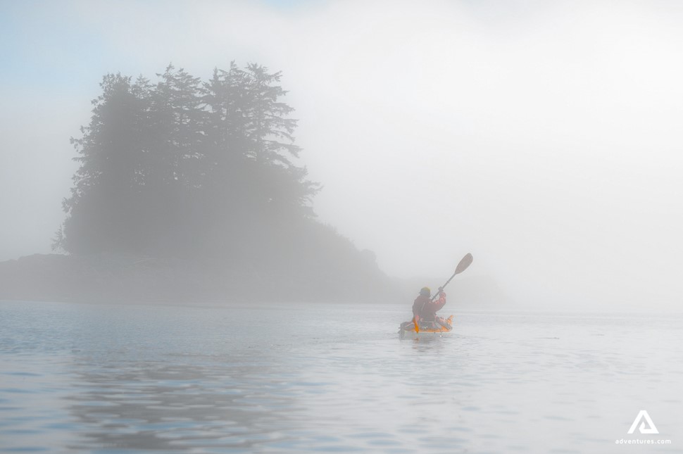 Kayaking in the Fog
