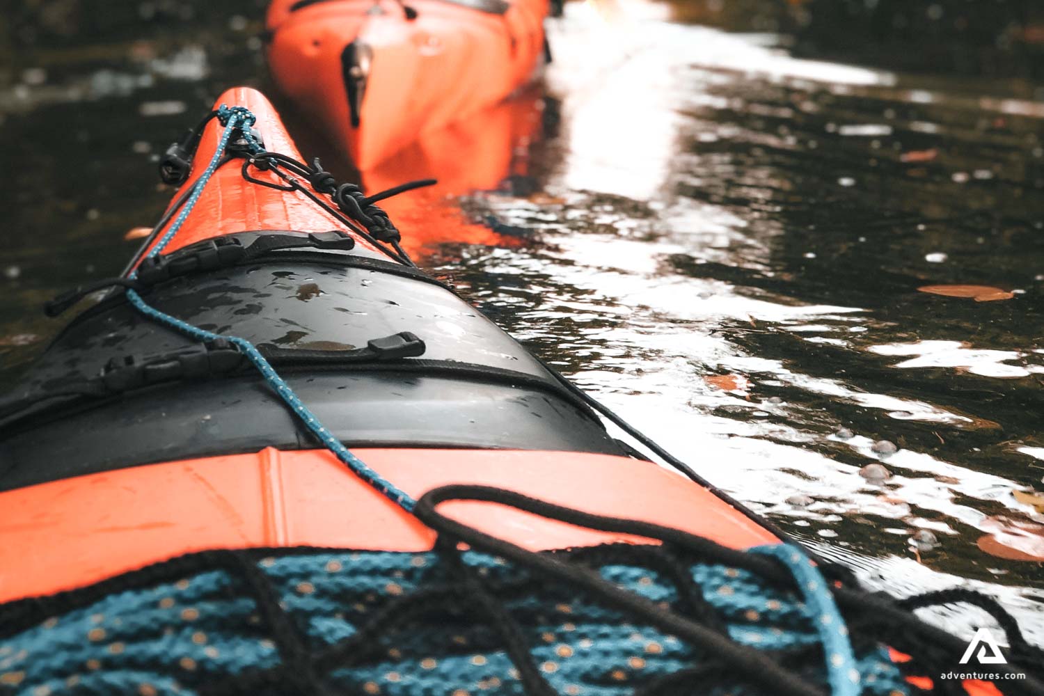 Kayaking on a lake