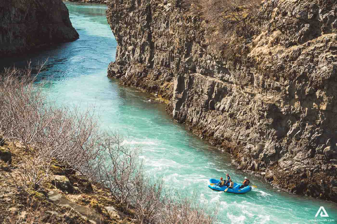Raftin in Gullfoss Canyon