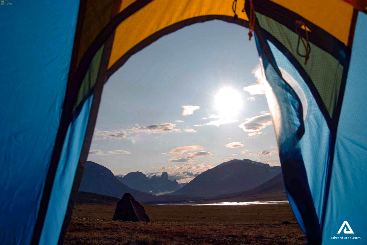 View from a tent inside