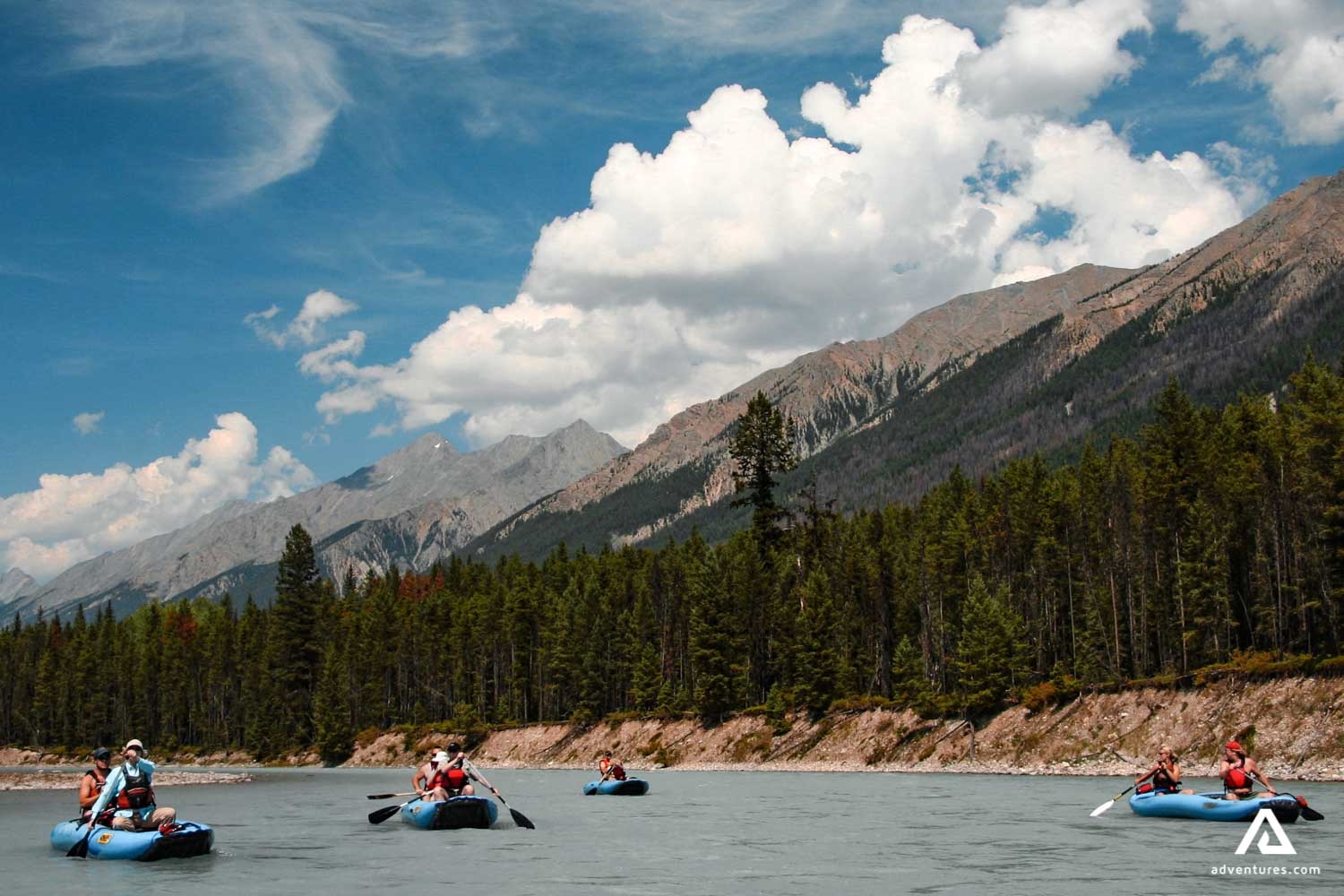 Canoeing Trip Rocky Mountain Kootenay River