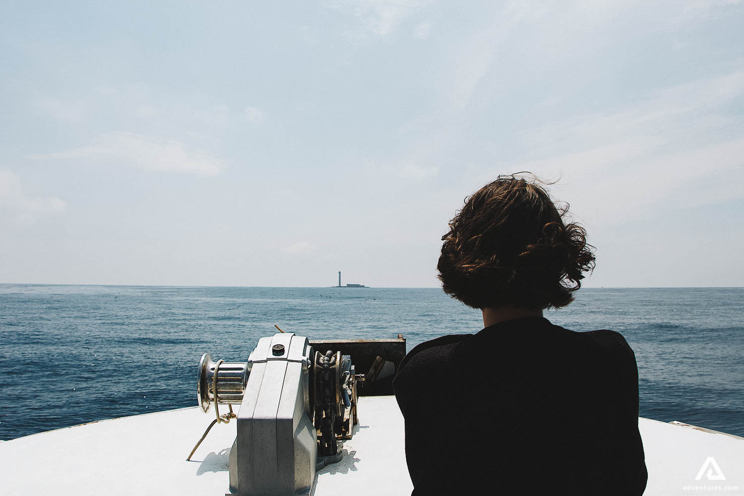 Women Sailing On Ocean Sea