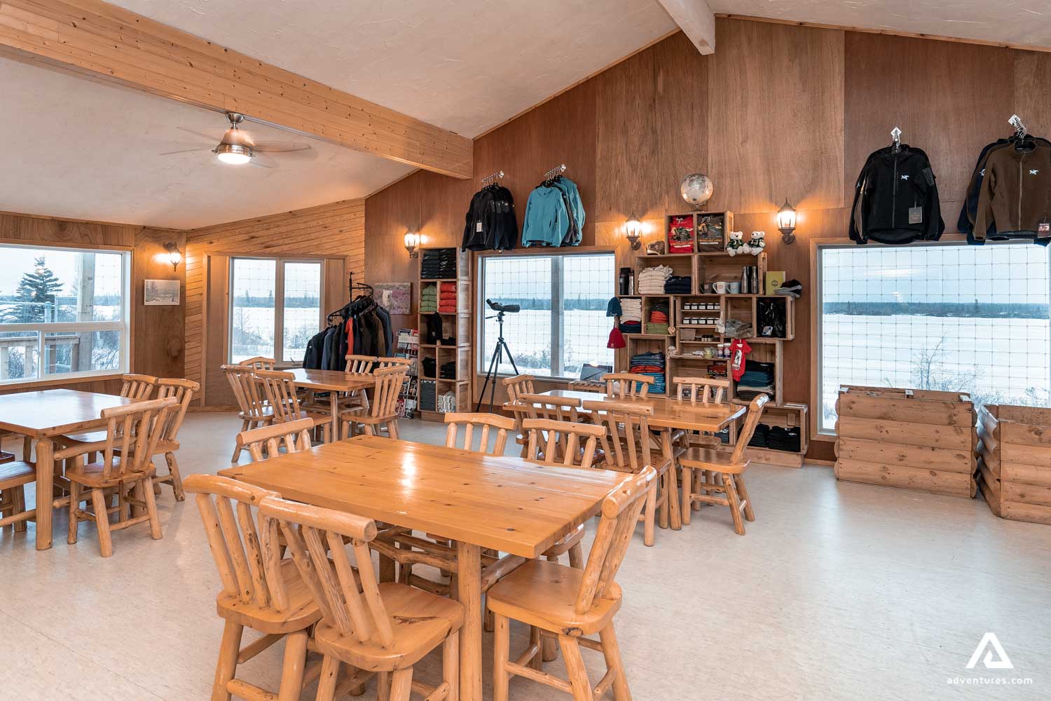 kitchen interior view in a lodge