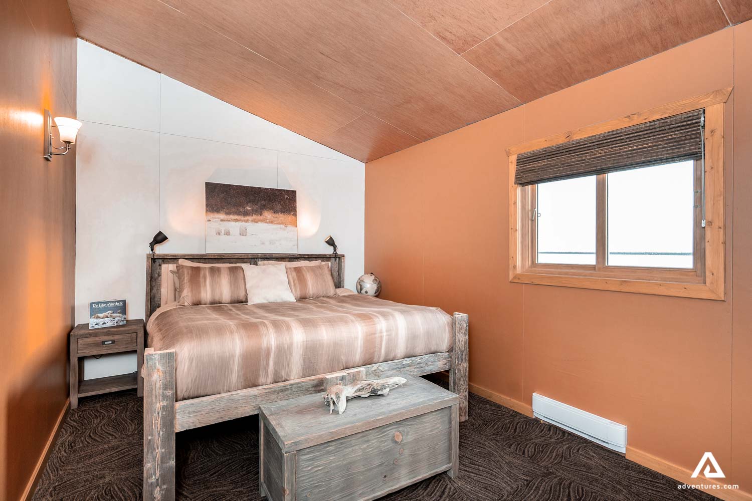 lodge bedroom view in canada