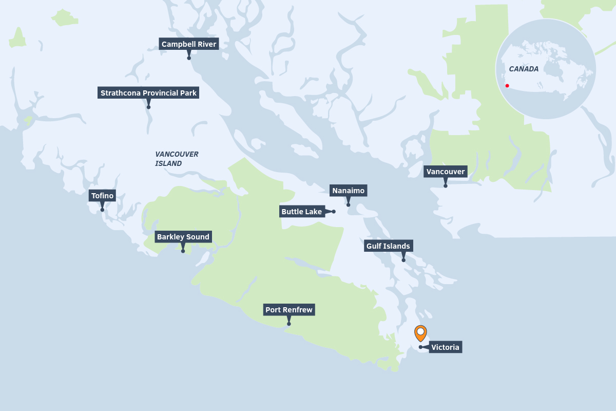 Vancouver Island Campground Map