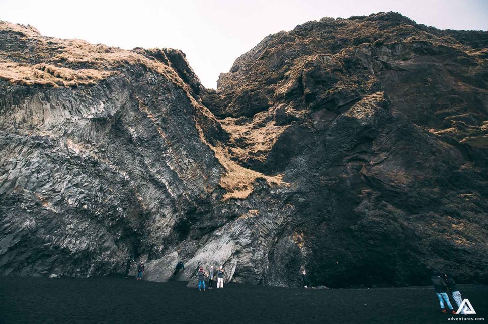 Reynisfjara Black Beach Mountain In Iceland