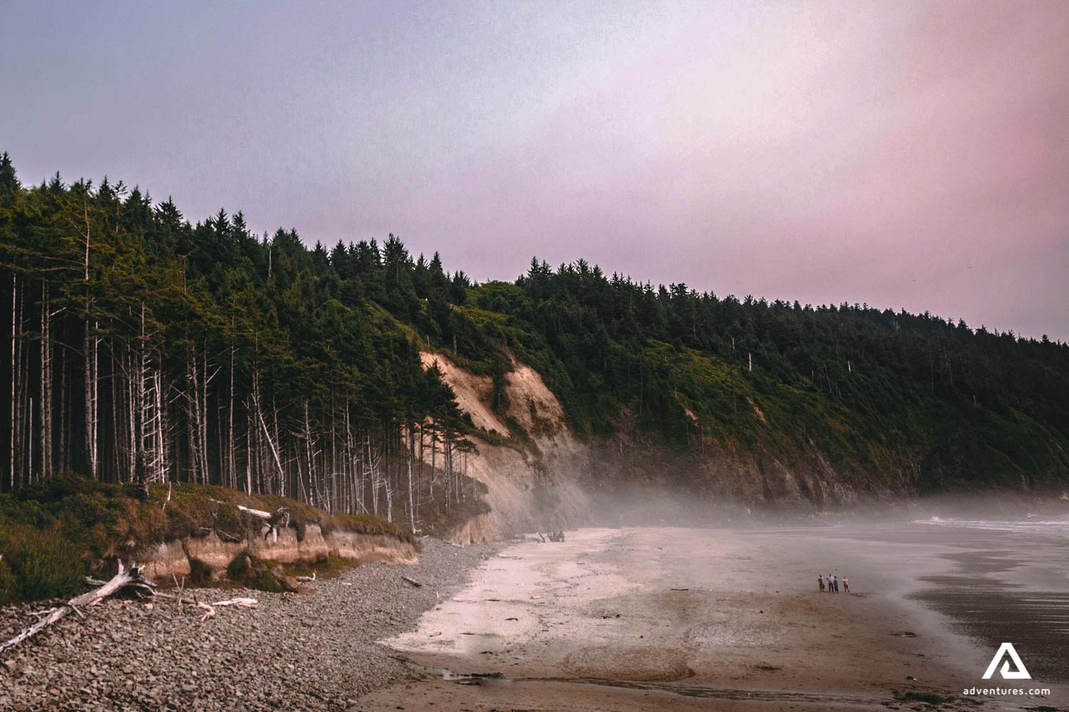 notka island beach cliffs in canada
