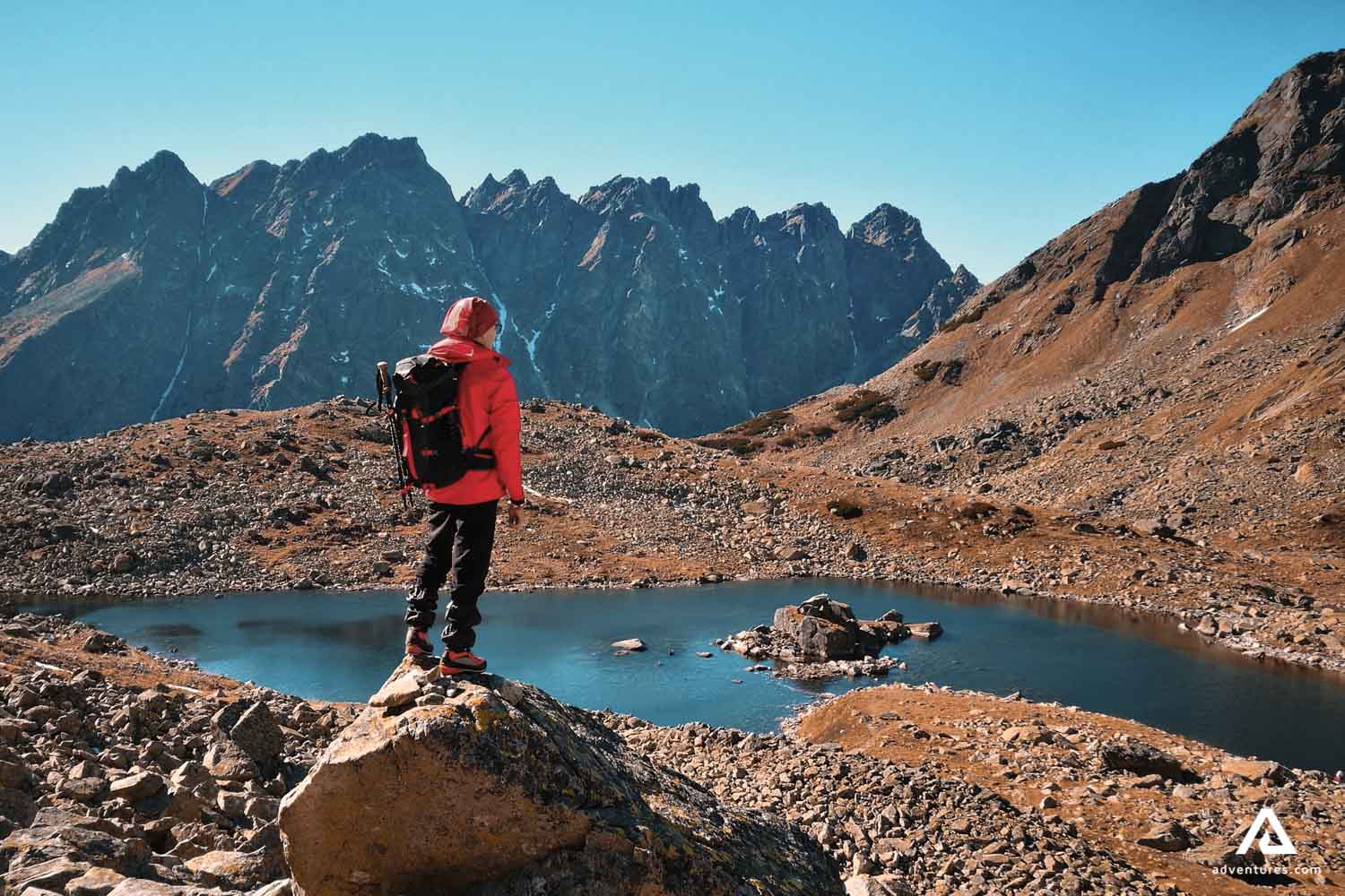 looking over a trail in canada on a sunny day