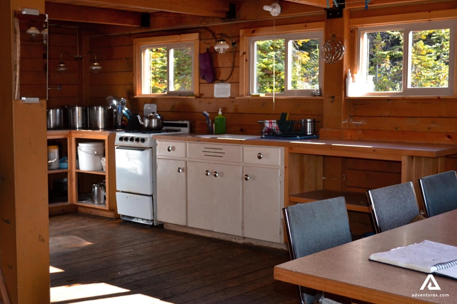 mountain lodge kitchen