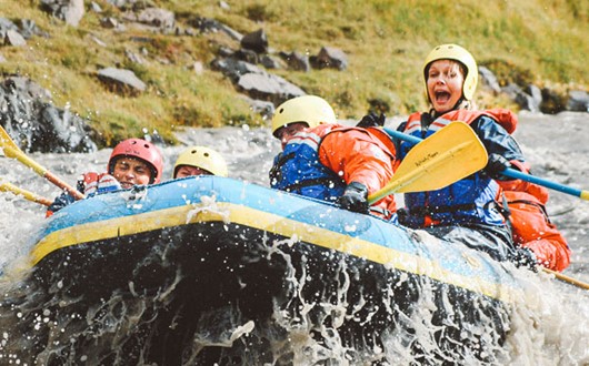 Family Rafting Tour on the West Glacial River in Northwest Iceland