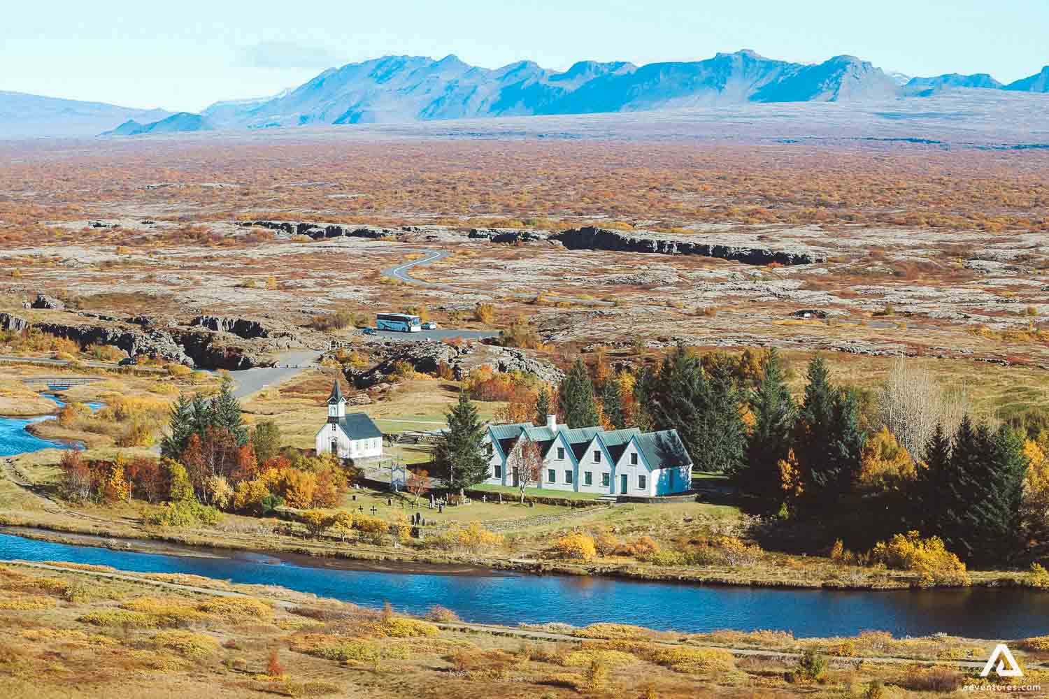 View Of Thinvellir National Park Thingvellir 
