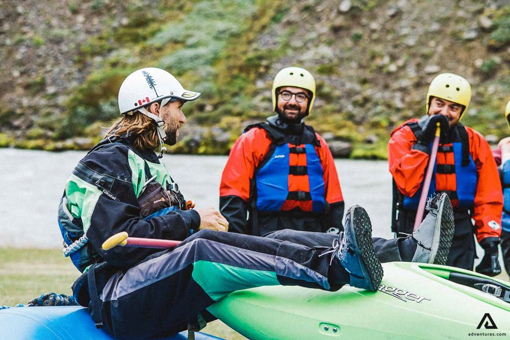 Talk Before Rafting Glacier River