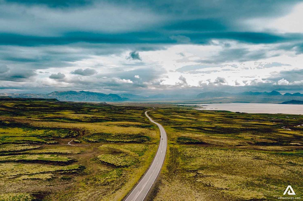 Road In Iceland On Ring Road Trip
