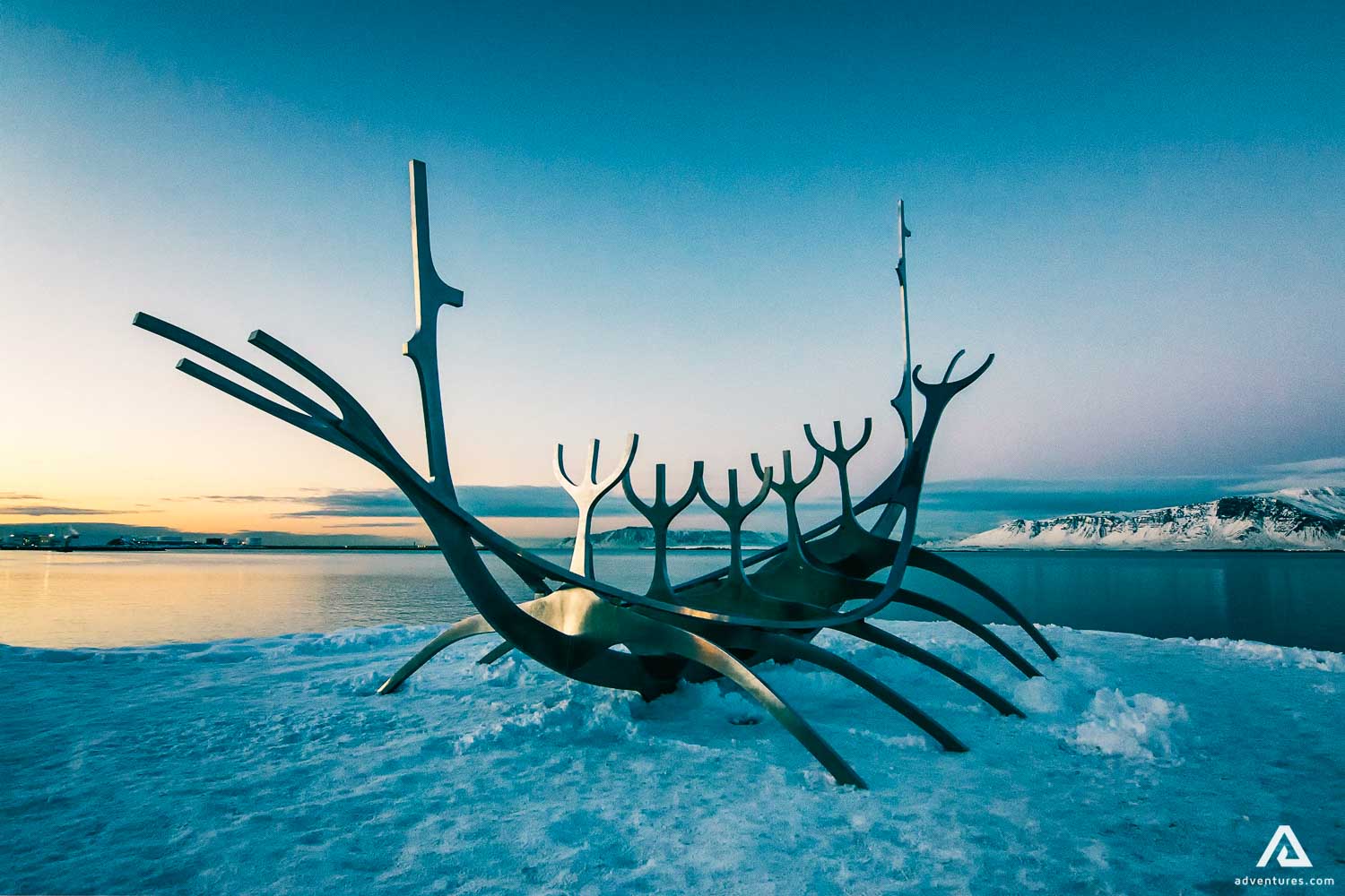 Sun Voyager Sculpture In Iceland