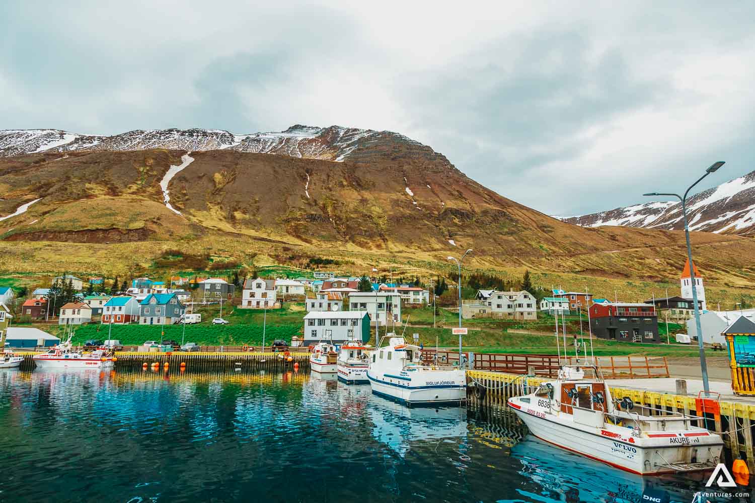 Harbor View In Siglufjordur Town