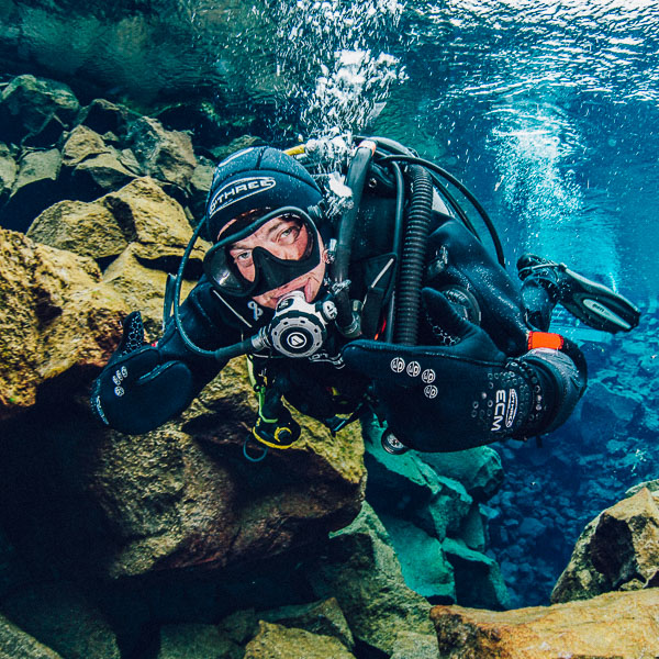 Scuba Diving in the Silfra Fissure