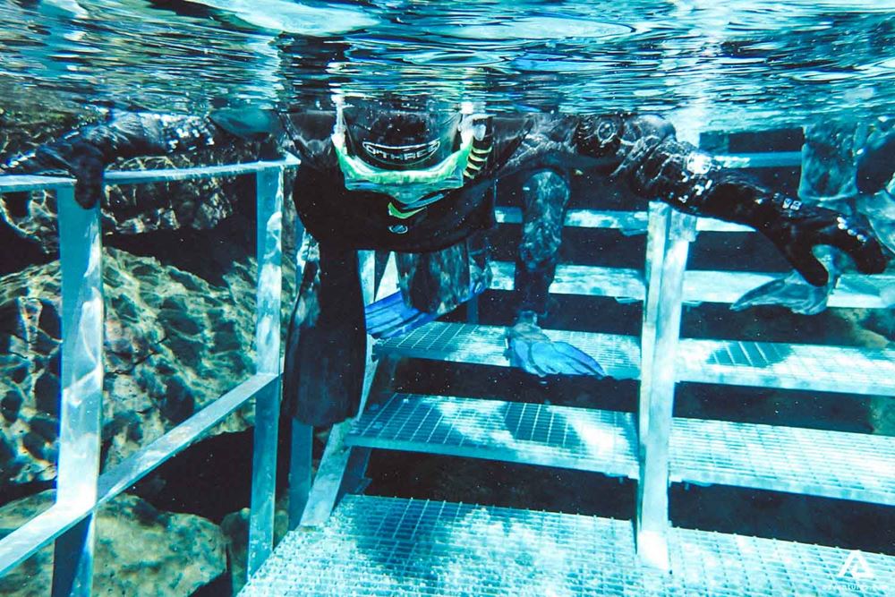 Silfra Fissure Underwater Stairs