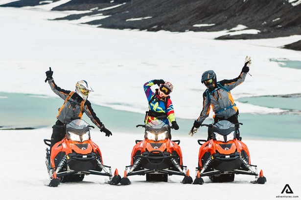 Langjokull Snowmobiling People Fun Activity Iceland Golden Circle