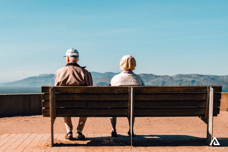 Travel Old Couple Exploring