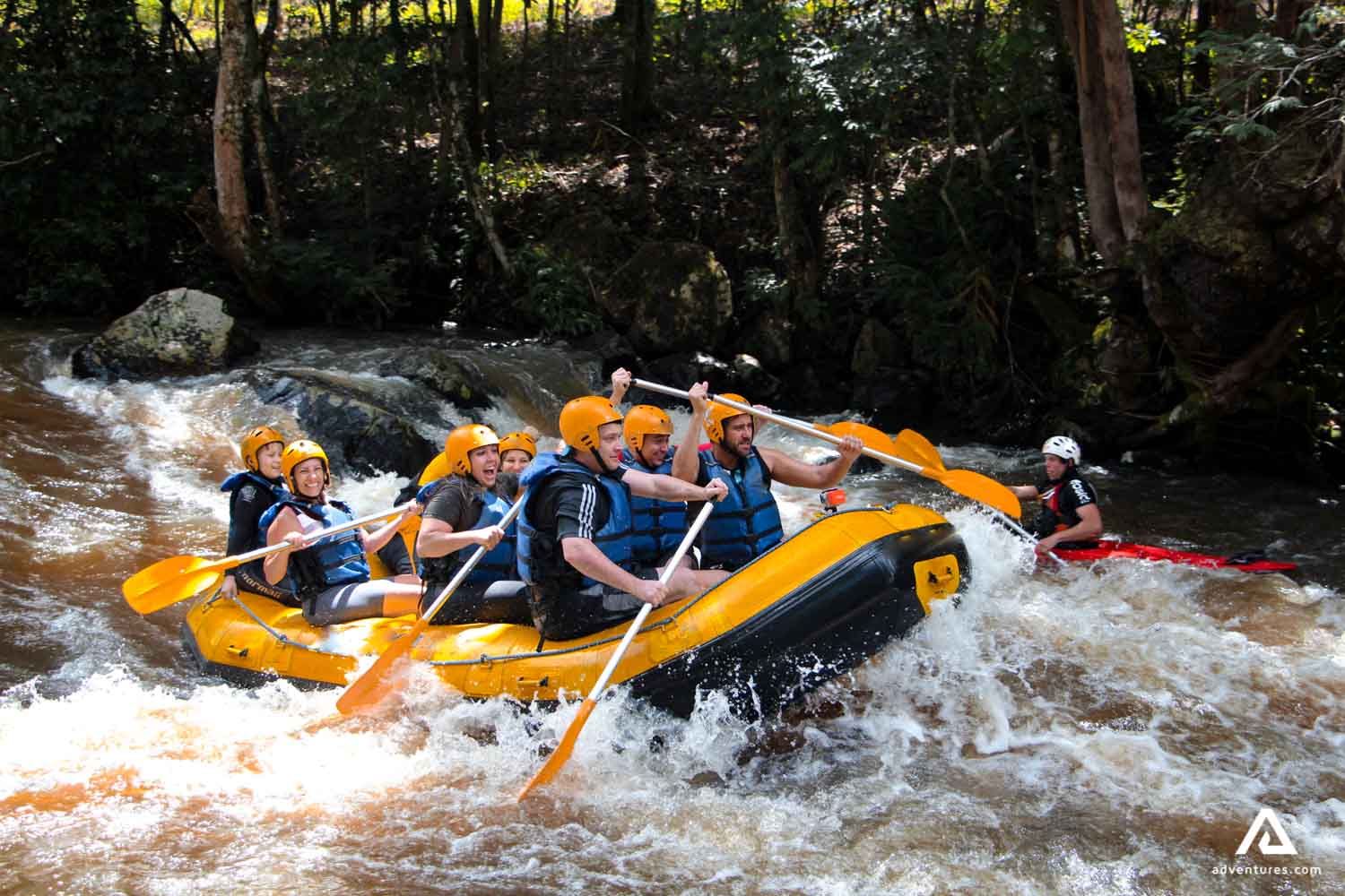 Rafting on Tuolumne River, California, USA
