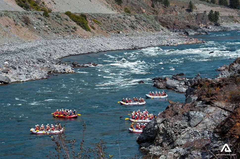 Rafting in Fraser River Canada British Columbia