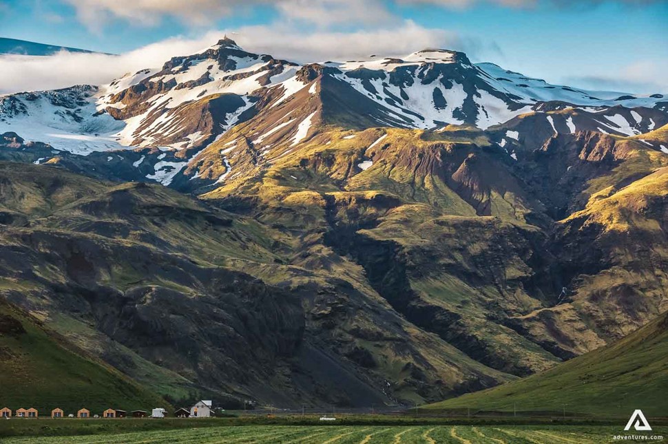 View Of Eyjafjallajokull Iceland Volcano