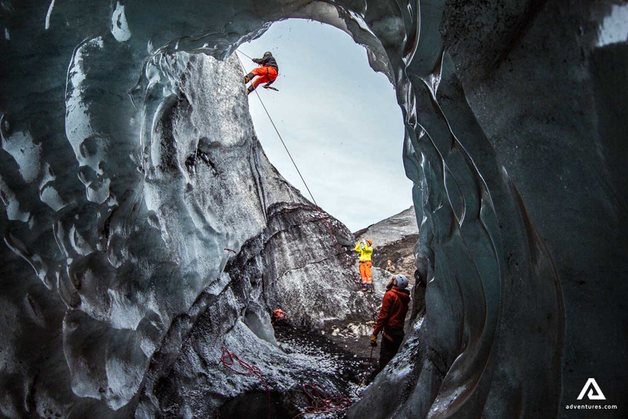 ice climbing on Solheimajokull