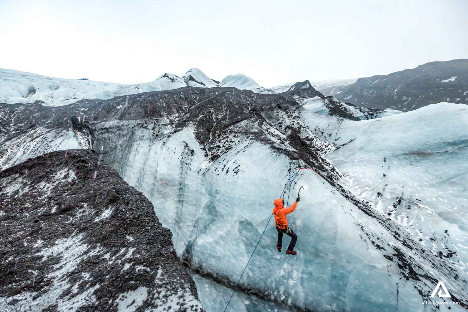 Blue Ice Glacier Hike and Ice Climbing in Iceland