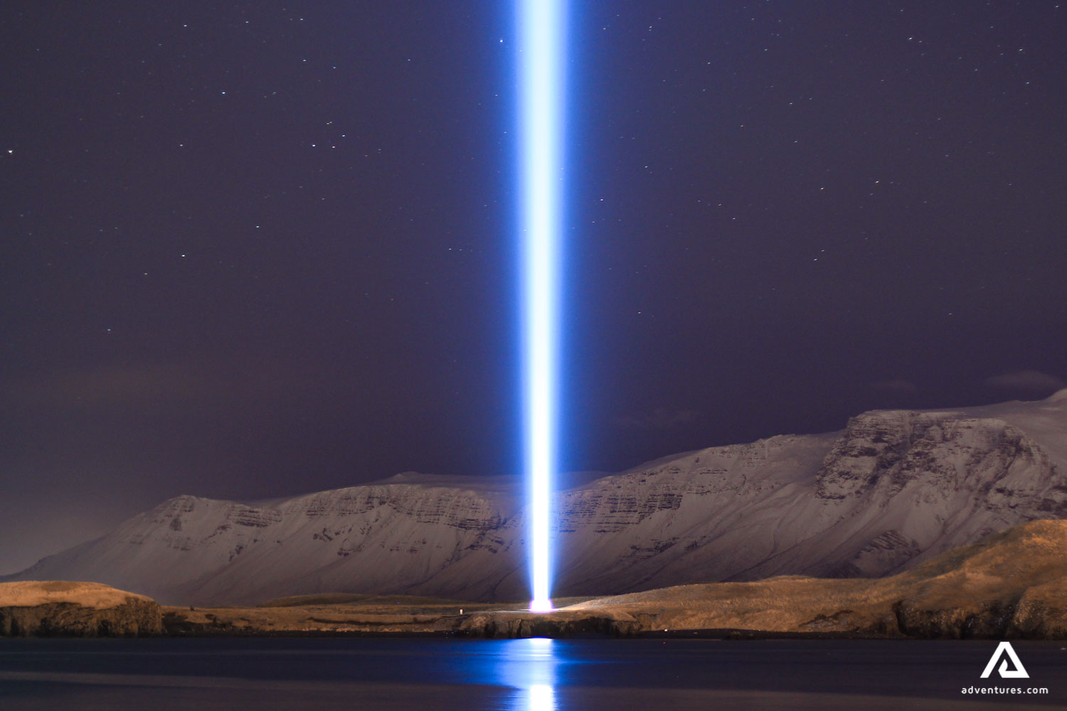 Yoko Ono's Peace Tower in iceland